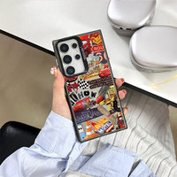 Coque de téléphone portable antichoc en TPU+PC avec impression UV, motif voiture de dessin animé Mc Queen, super cool et original