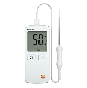 เทอร์โมมิเตอร์วัดอุณหภูมิอาหาร Testo 108-1 OEM/ODM ปรับแต่งได้ กันน้ำ ช่วงอุณหภูมิ -58F ถึง 572F พร้อมการรับประกัน 1 ปี - Product Image 1