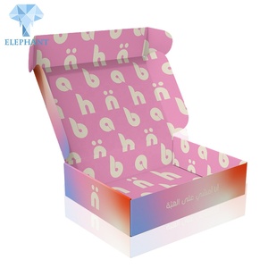 Flat Pack Pink Shipping Cardboard Cosmetic Small Business Foldable Custom <b>Paper</b> <b>Packing</b> Box - Product Image 6