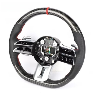 Volant en fibre de carbone pour Mercedes Benz W206 W205 W204 W222 W223 W213 W177 W463 AMG <span class=keywords><strong>GT</strong></span> GLS63 GLE63 SL63 G63 <span class=keywords><strong>A45</strong></span> C63 E63 - Product Image 2