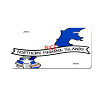 Plaque d'immatriculation personnalisée en aluminium résistant aux intempéries avec motif Saipan, accessoire de véhicule, décoration murale pour la maison, cadeau pour les passionnés de voitures