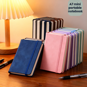 Agenda A7 Mini Personalizada con Logotipo, Cuaderno de Cuero Impermeable con Papel Grueso, Planificador Portátil de Tapa Dura para Uso en la Oficina - Product Image 2