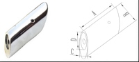 Boîtier ovale en acier inoxydable 304/316L (finition polie miroir) sur mesure, coque usinée avec précision