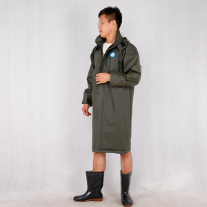 Military Green <b>Full</b> <b>Length</b> <b>Raincoat</b> Men Waterproof Outdoor Cycling Food Delivery Poncho Single Person Rainwear - Product Image 1