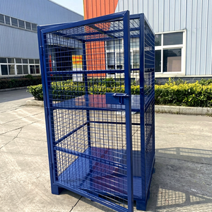 Contenedor de Almacenamiento de Especias de Malla de Acero Resistente Ajustable, Apilable, Moderno, para Uso en Talleres y Logística - Product Image 1