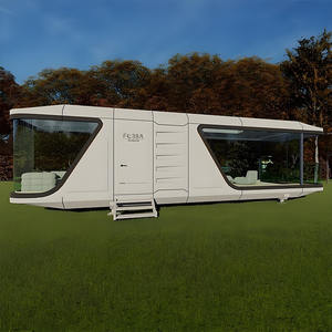Petites maisons mobiles modernes Kit de maison capsule préfabriquée portable Hôtel camping-car de luxe Petite maison <span class=keywords><strong>pour</strong></span> appartement Cottage - Product Image 2