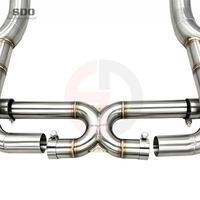 Pipa Knalpot Catback High Flow SD untuk Mercedes-Benz AMG GT/GT S C190 4.0T 2014-2024 Knalpot Performa Cat-back dengan Katup OEM