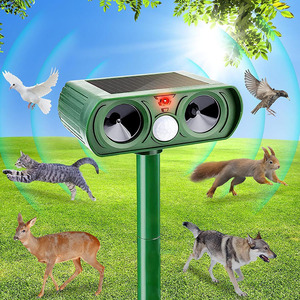 Ahuyentador ultrasónico de animales silvestres con sensor de ángulo ajustable y energía solar para mapaches y roedores - Product Image 4