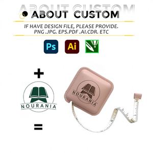 Ruban à mesurer miniature en gros 1,5 m, cadeau promotionnel, en cuir PU, carré, personnalisé avec logo sur mesure - Product Image 3