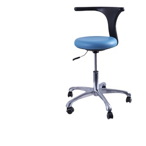 Silla Dental DSD, Silla Giratoria Ajustable de 45-56 cm de Altura, Silla de Consultorio Médico con Asiento de PU y Ruedas - Product Image 3