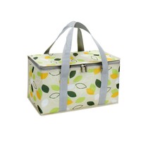 Sac à lunch isotherme en tissu Oxford de grande capacité Sac à main extérieur léopard Camping Pique-nique Cartable épais en aluminium Cartable alimentaire