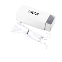 Ivision Ivision-case530 E88 – Étui à lunettes de soleil pour hommes et femmes, ensemble de boîtes à lunettes, tendance, portable, motif uni, en nylon, semi-rigide