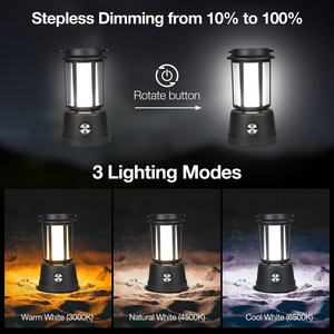 Linterna Solar LED de Manivela para Acampar al Aire Libre, 6000mAh, Impermeable, Recargable para Uso en Exteriores, en Caso de Cortes de Energía - Product Image 6