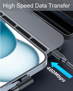 Cáp <span class=keywords><strong>USB</strong></span> C sang <span class=keywords><strong>USB</strong></span> C, sạc nhanh 60W, cáp góc vuông, dây bện nylon bền 90 độ cho <span class=keywords><strong>iPhone</strong></span> 17 (1M/2M/3M) - Product Image 6