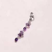 Offre Spéciale : Lot de 6 Breloques Papillon en Pierre Naturelle pour Tresses, Bijoux de Cheveux pour Dreadlocks, Accessoires Métalliques