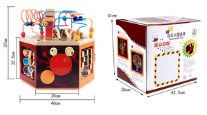 Babies ki 6 ay bebek duyusal oyuncaklar bebekler 6-12 ay için kök montessori oyuncaklar bakım eğitici oyuncaklar ahşap meşgul kutusu - Product Image 6