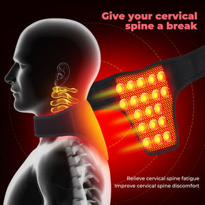 Masajeador de cuello con calefacción ajustable, protección funcional para artritis, migraña, alivio de dolores de cabeza - Product Image 4