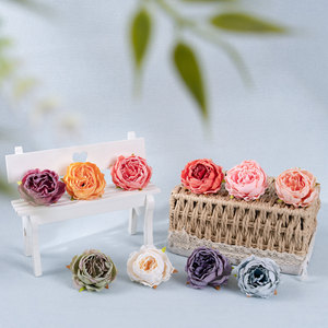 Têtes de fleurs de pivoine artificielles Thousand Summer, réalistes, pour décoration intérieure, bouquet de mariage, décoration murale, 8 couleurs mélangées - Product Image 2