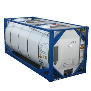 Professionele Levering Cryogene Vloeibaar Gas Tank 20 Voet T75 Iso Stikstof Tank Container