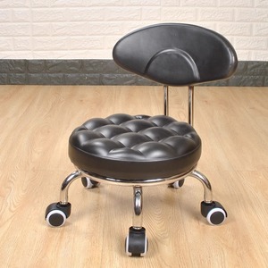 Shou Shang Rolling <b>Stool</b> With Wheels Round Seat Modern Design Multi Purpose Bathroom Furniture - Product Image 1