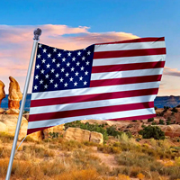 Drapeau personnalisé des États-Unis 3x5 pieds 100% polyester imprimé numériquement – Casquettes, T-shirts, Bannières et drapeaux durables pour l'extérieur et la voiture, Drapeau de voiture