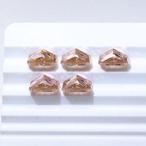 <strong>Morganite</strong> Pink Crushed Ice Cut Cubic Zirconia Octagon Cut <strong>Gemstone</strong> for Jewelry Making - Product Image 3
