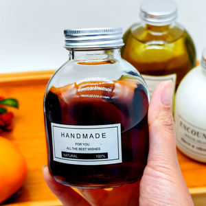 Bouteille d'eau transparente de 500ml bouteille de boisson <span class=keywords><strong>en</strong></span> verre avec couvercle bouteille <span class=keywords><strong>en</strong></span> verre de 350ml pour jus lait thé biologique café - Product Image 1