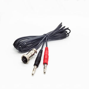 メーカー2社製 2in1 ブラックレッド RCAオスプラグ - 2.0/4.0mmバナナプラグ 医療機器用ケーブル - Product Image 6