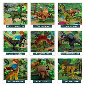 Juguetes para Niños de 3 a 5 Años con Tapete de Actividades y Árboles, Juego Educativo de Dinosaurios Realistas para Crear un Mundo Dinosaurio - Product Image 3