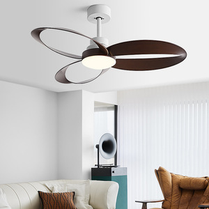 Minimalist <b>Ceiling</b> <b>Fan</b> Light With Led Fixed Blade Flush Mount For Living Room Bedroom 220V - Product Image 1
