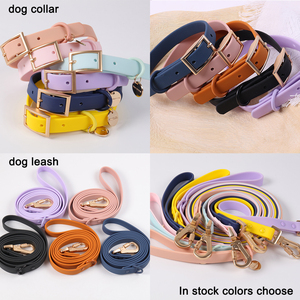 Set di <span class=keywords><strong>Collare</strong></span> e Guinzaglio per Cani all'Ingrosso in Morbido PVC Impermeabile <span class=keywords><strong>con</strong></span> Fibbia, Targhetta e Regolazione, Articolo di Lusso alla Moda - Product Image 2