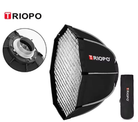 Triopo K2 55cm 65cm 90cm 120cm Photo Portable Bowens Mont Octogone Parapluie Softbox Extérieur SoftBoxs pour Flash