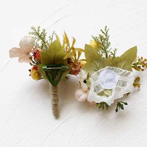 ดอกไม้ประดิษฐ์สำหรับงานแต่งงาน งานพรอม งานเลี้ยงประจำปี เข็มกลัดติดเสื้อ ดอกไม้ติดไหล่ ดอกไม้ติดข้อมือ - Product Image 2