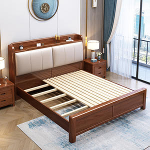 Precios <span class=keywords><strong>de</strong></span> Fábrica, Nueva Cama <span class=keywords><strong>de</strong></span> <span class=keywords><strong>Madera</strong></span> Estilo Chino Resistente a la Humedad, Tamaño King, Respaldo Suave, Ecológica, Duradera, Muebles para el Hogar - Product Image 3