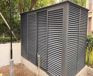 モダンなデザインのパウダーコーティングされた固定タイプの外装シャッターホテル外部商业ビルホテル用ルーヴル - Product Image 4