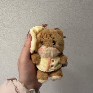 MK085 Venta al por mayor Kawaii Mikko Colgante de peluche de 10-12cm, Lindos llaveros de peluche pequeños de gato, conejo y pato para bolsos - Product Image 3