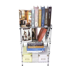 יחידת מדפים כבדה בעלת 5 מדפים עם גלגלים, מדפי תיל מתכווננים מפלדה, מארגן מדפים ממתכת כרום למטבח - Product Image 6