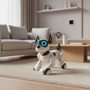 Juguete Robot Educativo de Plástico con Control Remoto Infrarrojo, Robot Perro Electrónico Inteligente con Música y Luces - Product Image 6