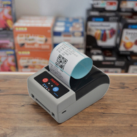 Mini machine d'impression de factures portable 2 pouces 58mm sans fil Bluetooth Android IOS Imprimante d'étiquettes de reçus thermiques pour petites entreprises