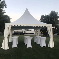 Carpa Pagoda de 5m*5m 10m*10m, Tamaño Personalizable, Carpa de Aluminio con Techo Alto, Impermeable, de PVC, para Alquiler en Festivales y Eventos al Aire Libre