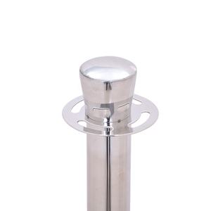 ที่มีคุณภาพที่ดีที่สุดสแตนเลสมงกุฎด้านบนกำมะหยี่เชือกการควบคุมฝูงชนสิ่งกีดขวาง - Product Image 3