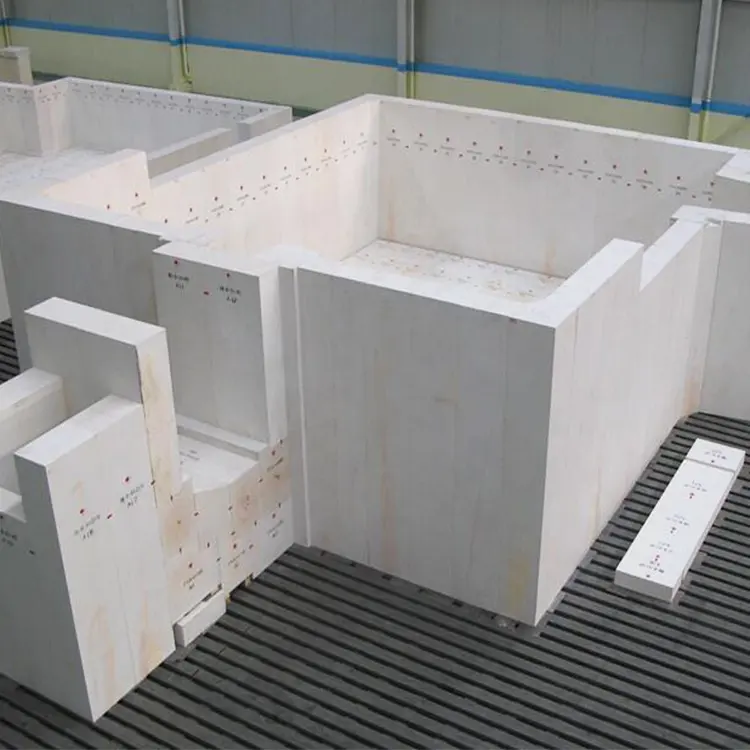 내화물 Azs 블록 제조업체 유리 가마 용 지르코늄 커런덤 벽돌 융합