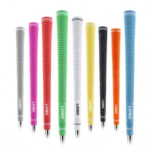 Poignée de golf standard en caoutchouc de taille moyenne, prix d'usine, logo personnalisé, OEM, antidérapante, longueur 260 mm, couleur noire personnalisée - Product Image 1