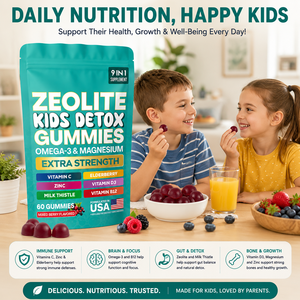 Gomitas <span class=keywords><strong>Detox</strong></span> 9 en 1 con Zeolita para Niños, con <span class=keywords><strong>Omega</strong></span>-<span class=keywords><strong>3</strong></span> y Magnesio, Limpieza de Metales Pesados de Alta Potencia, 60 Gomitas, Servicio OEM - Product Image 4