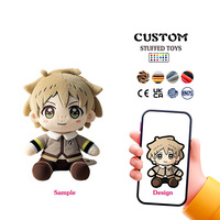 Jouet en peluche personnalisé en coton PP, logo brodé, personnalisable, super doux, peluche courte |   Poupée en coton rembourrée, figurine en peluche amicale