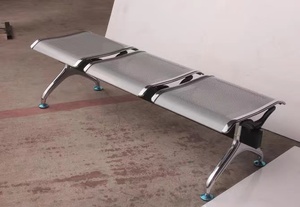 Sedia Moderna in Metallo per Sale d'Attesa Ospedaliere - Arredamento Commerciale Confortevole per Ospedali, Centri Commerciali, Scuole, Uffici, Banche e Sale d'Attesa - Product Image 3