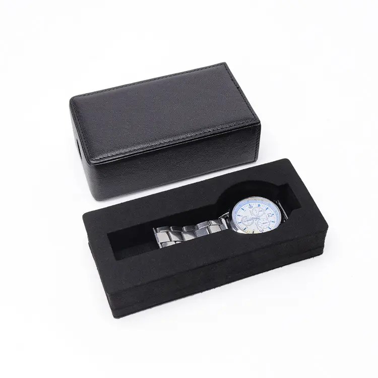 Custom Logo Storage Box Gift Box Hot-selling Style Black Rigid Paper Box Watch for Watch