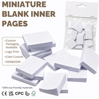 Lot de 12 mini albums vierges personnalisables en gros (ODM/OEM) pour maison de poupée 1:12, idéal pour l'art, l'étude, le journal, la photographie et les accessoires de scène.