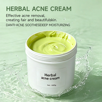 Crème de Traitement Anti-Acné aux Herbes en Gros, Efficacité Rapide, Élimination des Boutons, Contrôle du Sébum, Hydratante, Crème Visage Anti-Acné