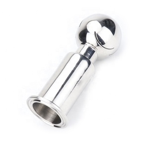 Boquilla pulverizadora de 1/2 pulgada TC 25.2MM de acero inoxidable sanitario SS304 con extremos de férula, bola pulverizadora giratoria de limpieza con pulido espejo para tanques - Product Image 1